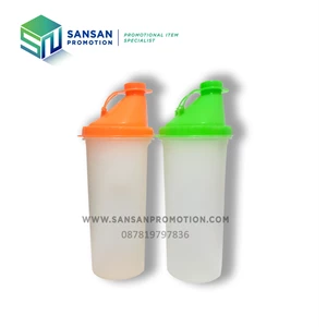 Green and Orange Shaker Plastic Bottle