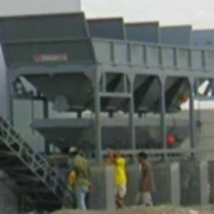 hopper 4  section batching  plant 2x3.5m loadcel &indicator sistem