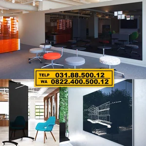 Papan Tulis Kaca Berdiri
