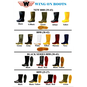 SAFETY SHOES BOOT WING ON 