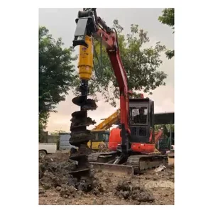 Sewa Alat Berat Excavator PC50 Auger Drill - Bored Pile 30cm dan 40cm Jawa Timur