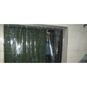 curtains PVC transparent yellow cikarang