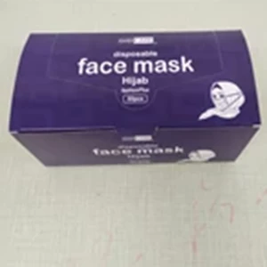 Masker Pernapasan Medis Hijab 3 ply Face Mask Gidcare 50 Pcs / Box