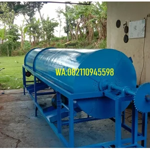Mesin Rotary Dryer / Mesin Pengering untuk Kapulaga Serbuk Kayu dll / Mesin Pengering Serbaguna 3 Meter
