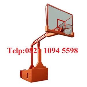 Portable Basketball Hoop (Can't Be Folded / Down) With Acrylic Reflective Board 15 MM Thickness