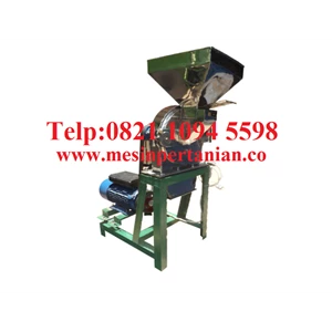 Mesin Giling Cabe - Mesin Penepung Cabe (Disk mill) Stainless Steel Kapasitas 55 Kg/Jam