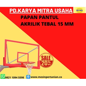 Papan Pantul Ring Basket Bahan Akrilik Type 15 PA10-2