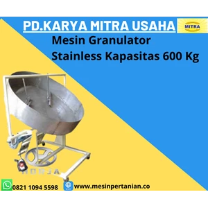 Granulator Machine for Making Organic Fertilizer Granules Stainless Steel Material Machine Capacity 600 Kg/Hour