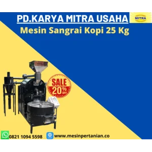 Mesin Sangrai / Mesin Roaster Kopi Kapasitas Mesin 25 Kg/Proses