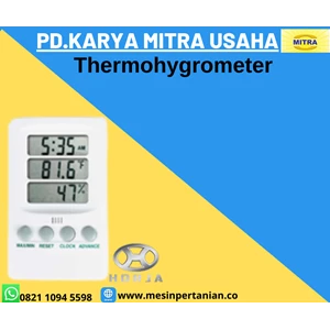 Thermohygrometer Ukuran 4.3 x 2.8 x 0.8
