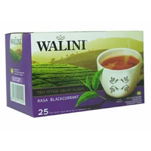 Walini teh hitam celup blackcurrant klasik (@25 sachet) per karton isi 48 box (1605306)