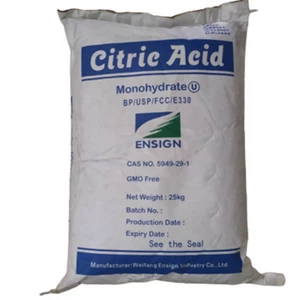 Citric acid monohydrate citric acid (animal feed) packaging 25kg per bag