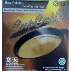 Cup caffe agar instan 4 in 1 coklat 110gr (per box isi 5 pcs) per karton isi 24 box (3110304)
