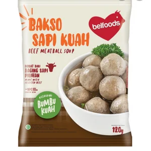 Belfoods bakso sapi kuah 120gr per dus isi 24 pcs (FG2272051003)