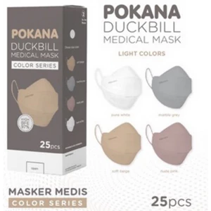 Pokana masker duckbill medical mask per box isi 25 pcs 