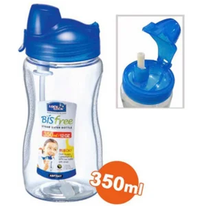 Bisfree sports water bottle tritan 350ml white/strawberry (ABF708T) per dus isi 24 pcs 8803733708067