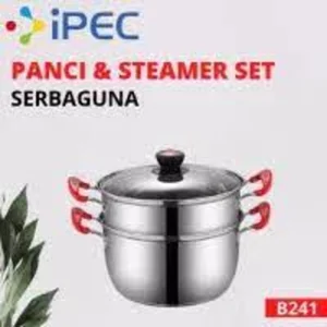 Panci  Steamer B 241  2 susun stainless 26cm / Panci Kukusan stainless streamer per pcs