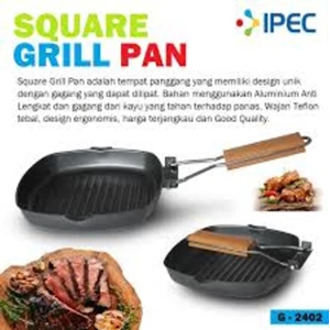 Panci Square Grill Pan 20 CM GSF G 2402 - Multipurpose Satay Grilled Pan per carton 24 pcs