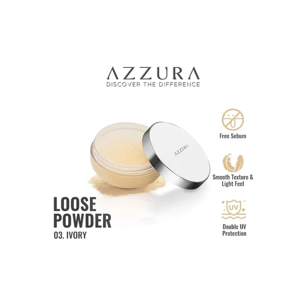 AZZURA Loose Powder FL 03 Ivory 30 gr 12 pac/karton (LPA30I)