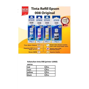 TINTA REFIL EPSON RED 008 PRINTER L6460 PER PCS
