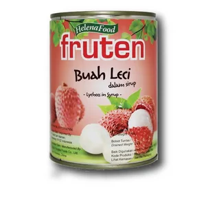 FRUTEN lychees in syrup 565 gr per box containing 24 packs (MI025)