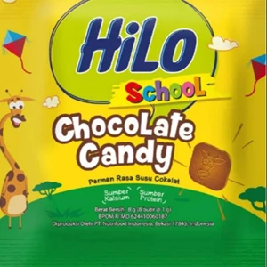 HILO SCHOOL CHOCOLATE CANDY 8 GR PER DUS ISI 8 RENCENG PER RENCENG ISI 10 PCS