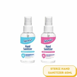 STERIZ HAND SANITIZER ANTISEPTIC FLORAL SCENT 60ml PER KARTON ISI 24 PCS 8992771300118