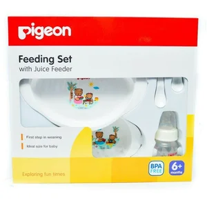 pigeon FEEDING SET WITH JUICE FEEDER BATIK per box isi 6 pcs