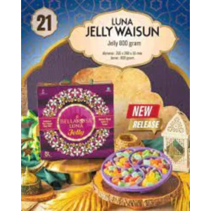 BELLAROSA MUBARAK JELLY INACO HAMPERS 4 TOPLES JELLY 1 SIRUP 800ML PER BOX