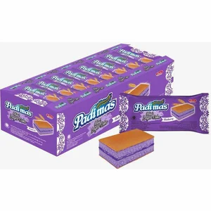 kue Bolu Mini Layer  Lapis Rasa Blueberry  isi 24 bag per karton isi 8 pcs