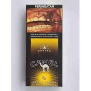 Rokok camel filter option yellow isi 12 batang per  slop isi 10 per ball isi 80 slop