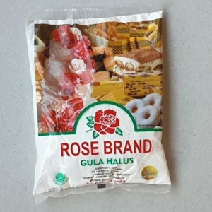 Rose brand gula halus  250 gram per karton isi 40 pcs 