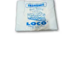 Kantong Plastik Loco ekonomis putih mini (15) 50 lembar per ball isi 350 pack