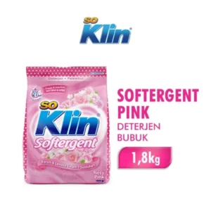 SO KLIN Powder Detergent Softergent Bright Tech 1.8 kg per karton isi 6 pack(SKWB1800)