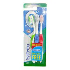 SYSTEMA Toothbrush Nine Degree Regular  isi 3 pcs per karton isi 24 pcs (STB9DKE)