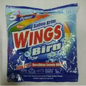 WINGS Cream Detergent Biru 380 gr per karton isi 12 pack(W900K12)