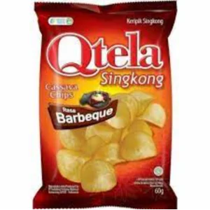 Qtela Keripik Singkong Barbeque 60gr PER KARTON ISI 60 PCS