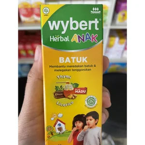 WYBERT HERBAL BTK ANAK/SYR Parasetamol 60ML Botol per karton isi 48 pcs