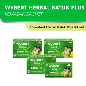 WYBERT HERBAL BTK PLUS/SYR 15ML SAC Parasetamol per karton isi 180 pcs
