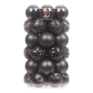 Baubles Hitam 30cm Roll isi  6 Pcs / Box