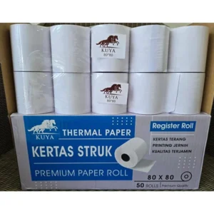 Kertas Termal Kuya Uk. 100 x 150 (250 Pcs) per Roll isi 24  Roll / Box