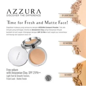 AZZURA Compact Powder FL 01 Light Beige 14 gr BAR CODE 10846