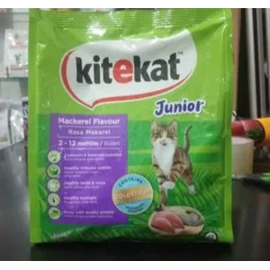 KITEKAT DRY KITTEN MACKEREL 370g ( 15 pouch /19.144 pcs/dus)127991