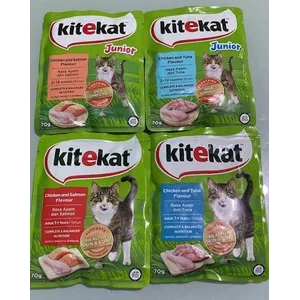 KITEKAT POUCH ADULT CHICKEN TUNA 70g (28 POUCH /4.365 PCS)127434
