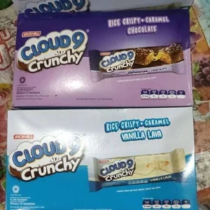 CLOUD9 CRUNCHY COKLAT 11G (6X24+2 PCS) BAR CODE 179020001