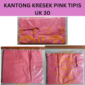 Kantong kresek Pink Uk 30/40/50 kantong kresek ekonomis - kresek pink 30