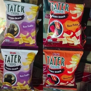 OISHI TATER THINS RASA PEDAS (60 PCS) bar code 38010177