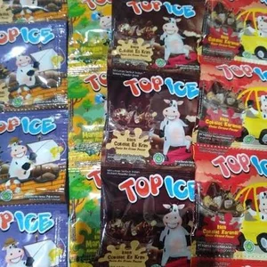 TOP ICE COKLAT ICECREAM BANYAK VARIAN  56 X 23 X 14 PER KARTON ISI 6 PAK X 12 RTG X 10 x 7 GR