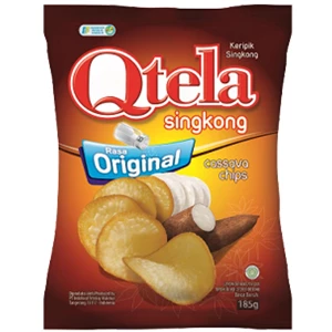 Qtela original cassava chips 185gr x 12 pcs/ctn