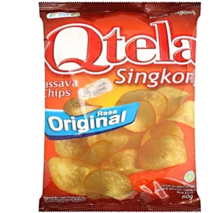 Qtela original cassava chips 60gr x 30 pcs/ctn